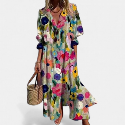 Mira Maxi Sundress | Flowy Boho Style for Women, Perfect Summer Dress 0