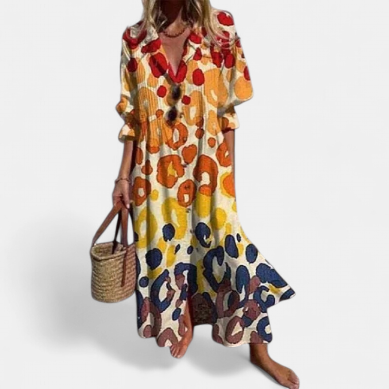 Mira Maxi Sundress | Flowy Boho Style for Women, Perfect Summer Dress 1