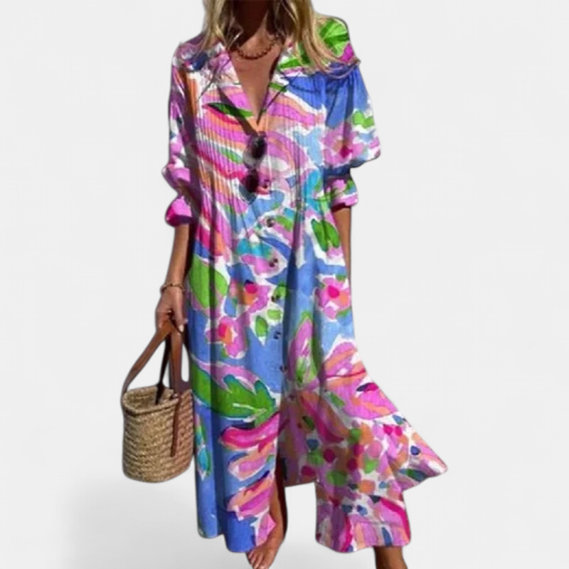 Mira Maxi Sundress | Flowy Boho Style for Women, Perfect Summer Dress 2