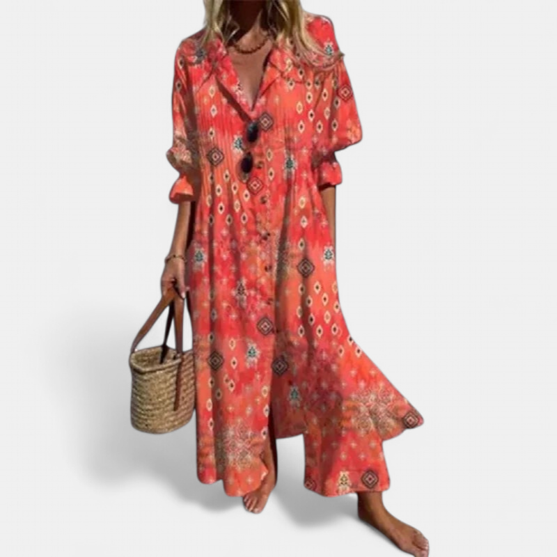 Mira Maxi Sundress | Flowy Boho Style for Women, Perfect Summer Dress 3