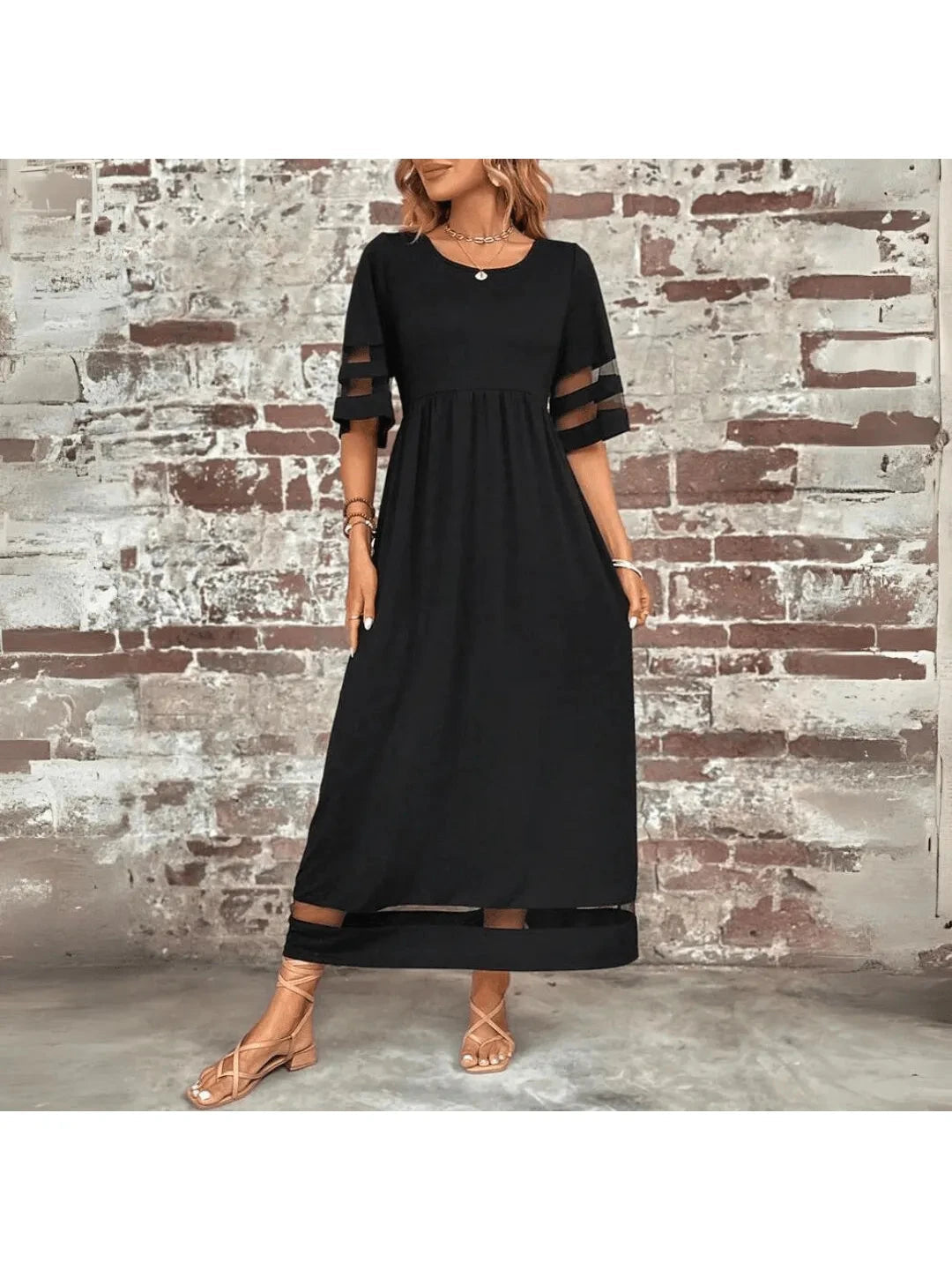 Nadia Midi Dress | Elegant Flattering Silhouette, Tummy Coverage 2