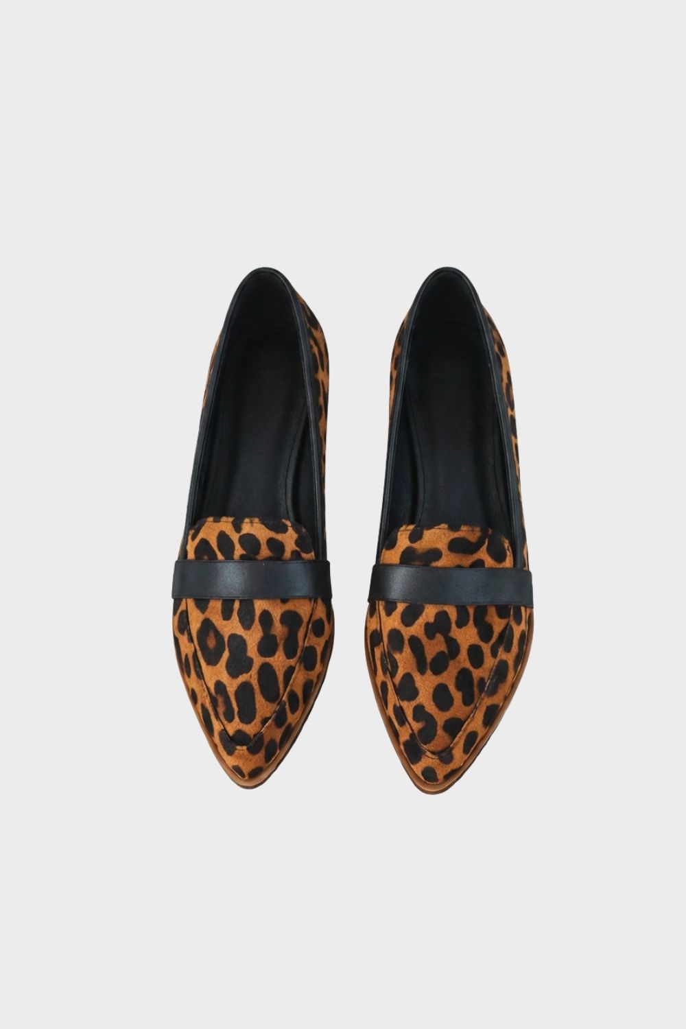 Nina Penny Loafers | Soft Suede, Pointed Toe, Small Block Heel, Black 5