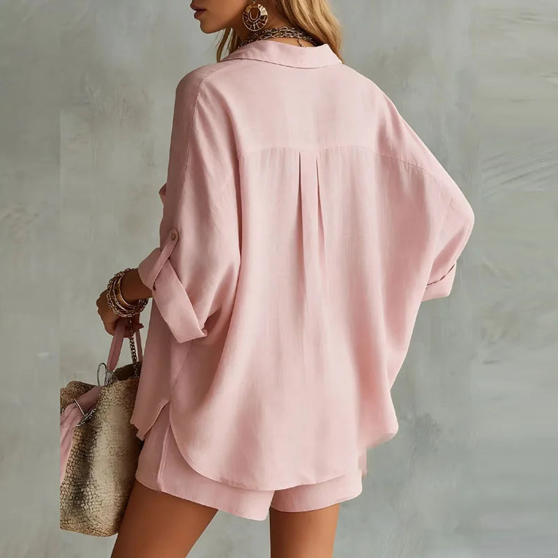 Oriana Women's Set | Lightweight Cotton Linen Loungewear 1