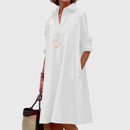 Pace Midi Dress | Relaxed Fit with Pockets, 100% Polyester 2