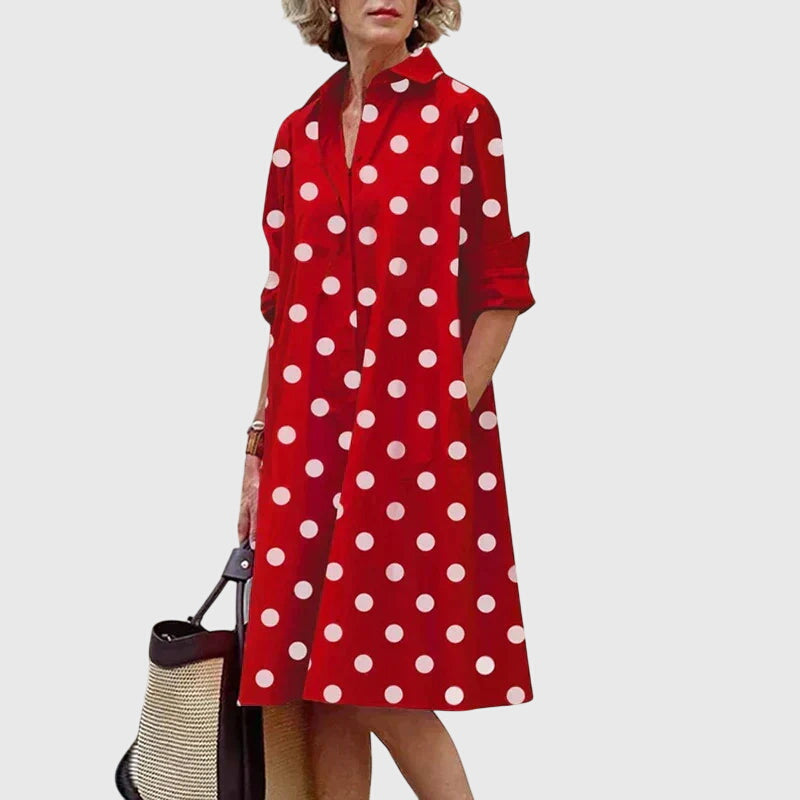 Pace Midi Dress | Relaxed Fit with Pockets, 100% Polyester 3