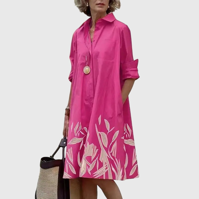 Pace Midi Dress | Relaxed Fit with Pockets, 100% Polyester 7
