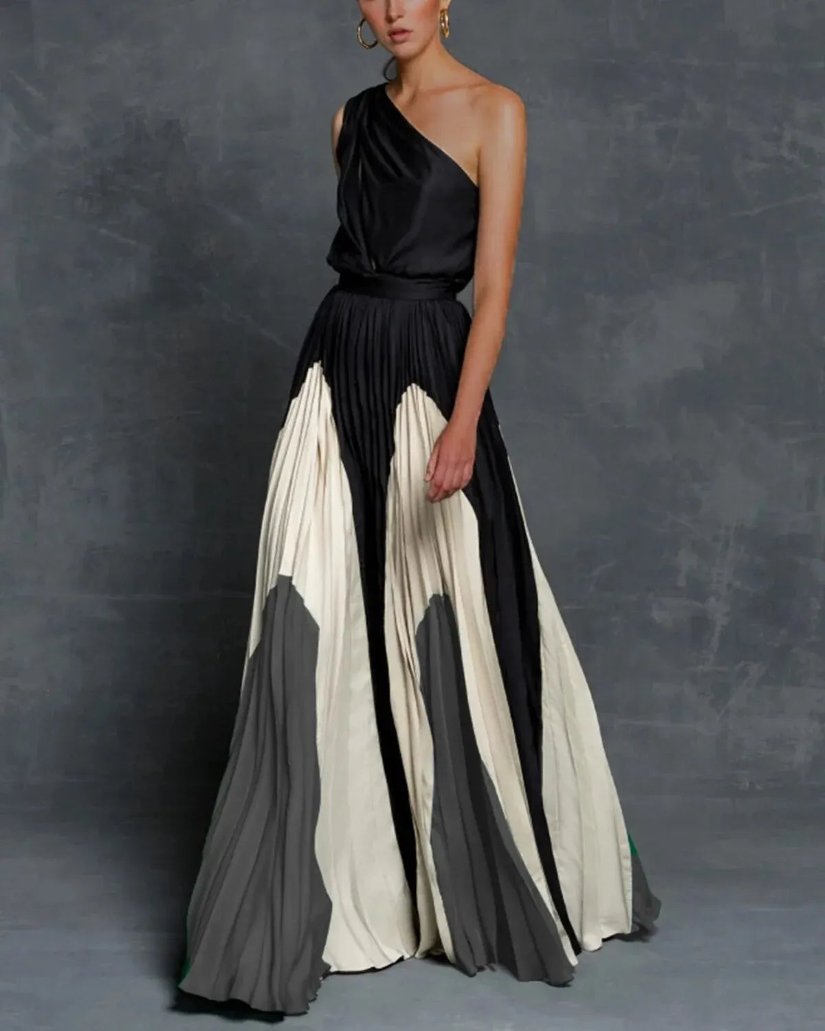 Pearly Maxi Dress | Stylish Shoulder Design, Flowy Long Dress for Women 2