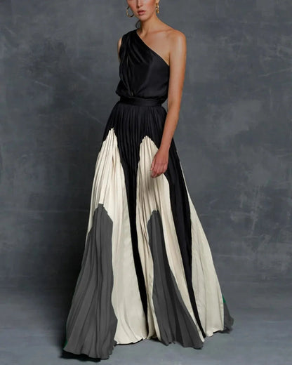 Pearly Maxi Dress | Stylish Shoulder Design, Flowy Long Dress for Women 2