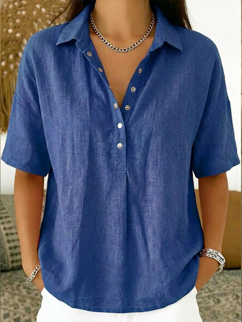 Quinley Women's Shirt | Lightweight Breathable Button-Up Blouse 2