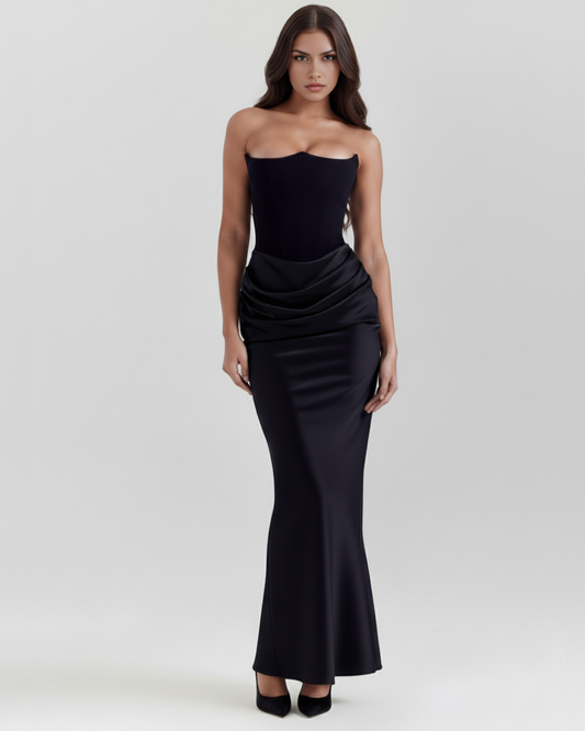 Rosa Corset Dress | Elegant White Long Dress for Women, Perfect for Parties 0