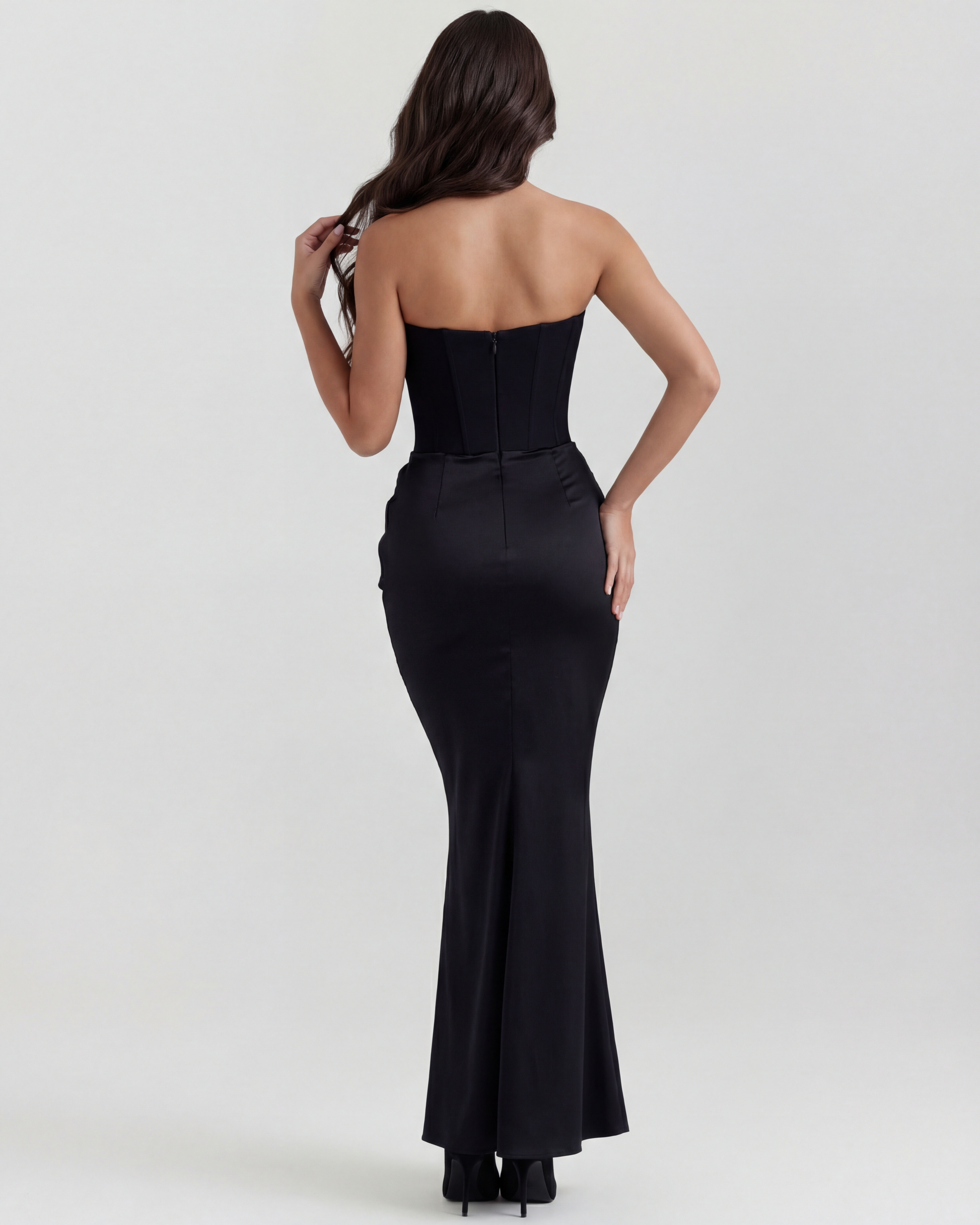 Rosa Corset Dress | Elegant White Long Dress for Women, Perfect for Parties 7
