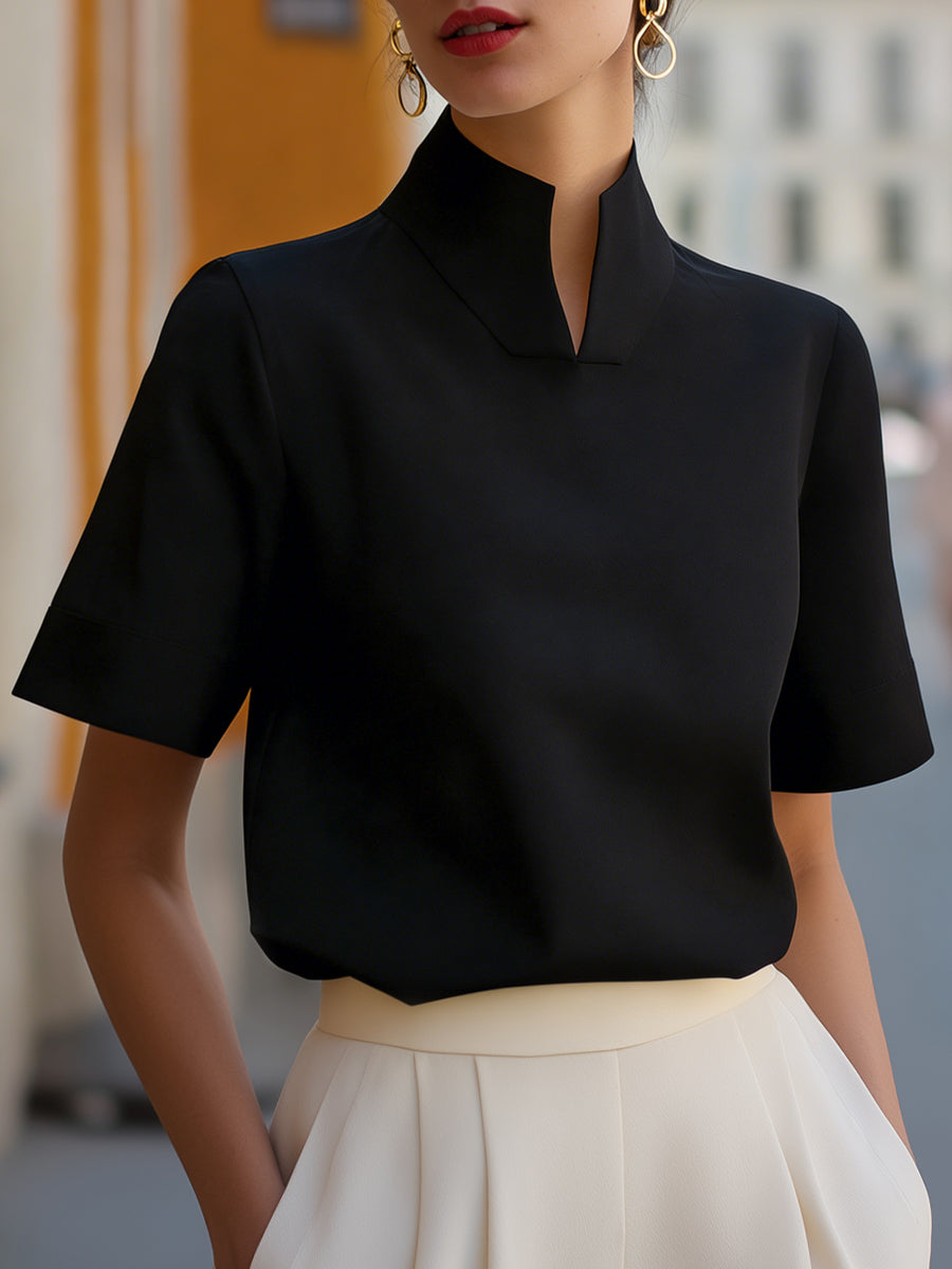 Sera White Blouse | Structured Minimalist Design, Plus Size Available 4