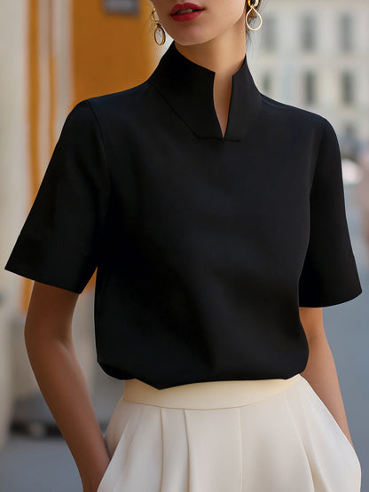 Sera White Blouse | Structured Minimalist Design, Plus Size Available 4