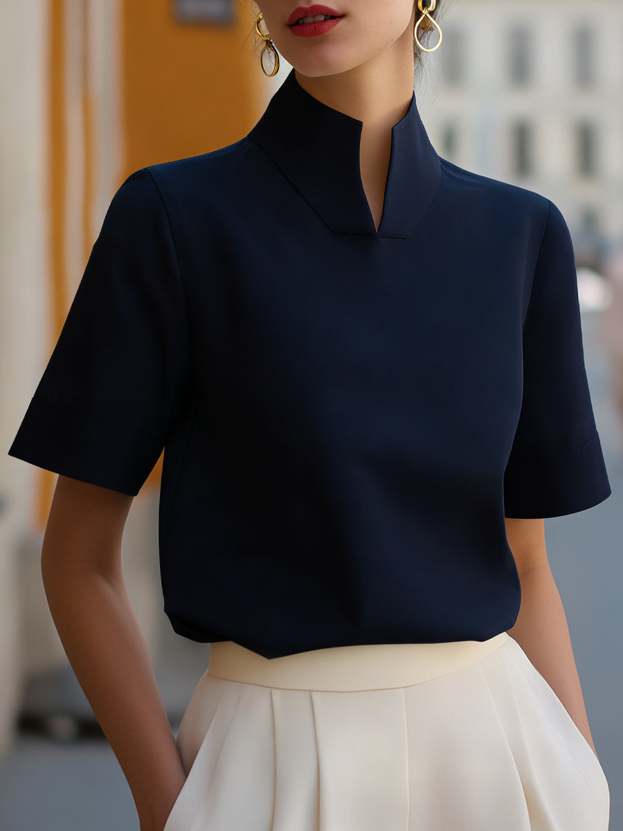 Sera White Blouse | Structured Minimalist Design, Plus Size Available 5
