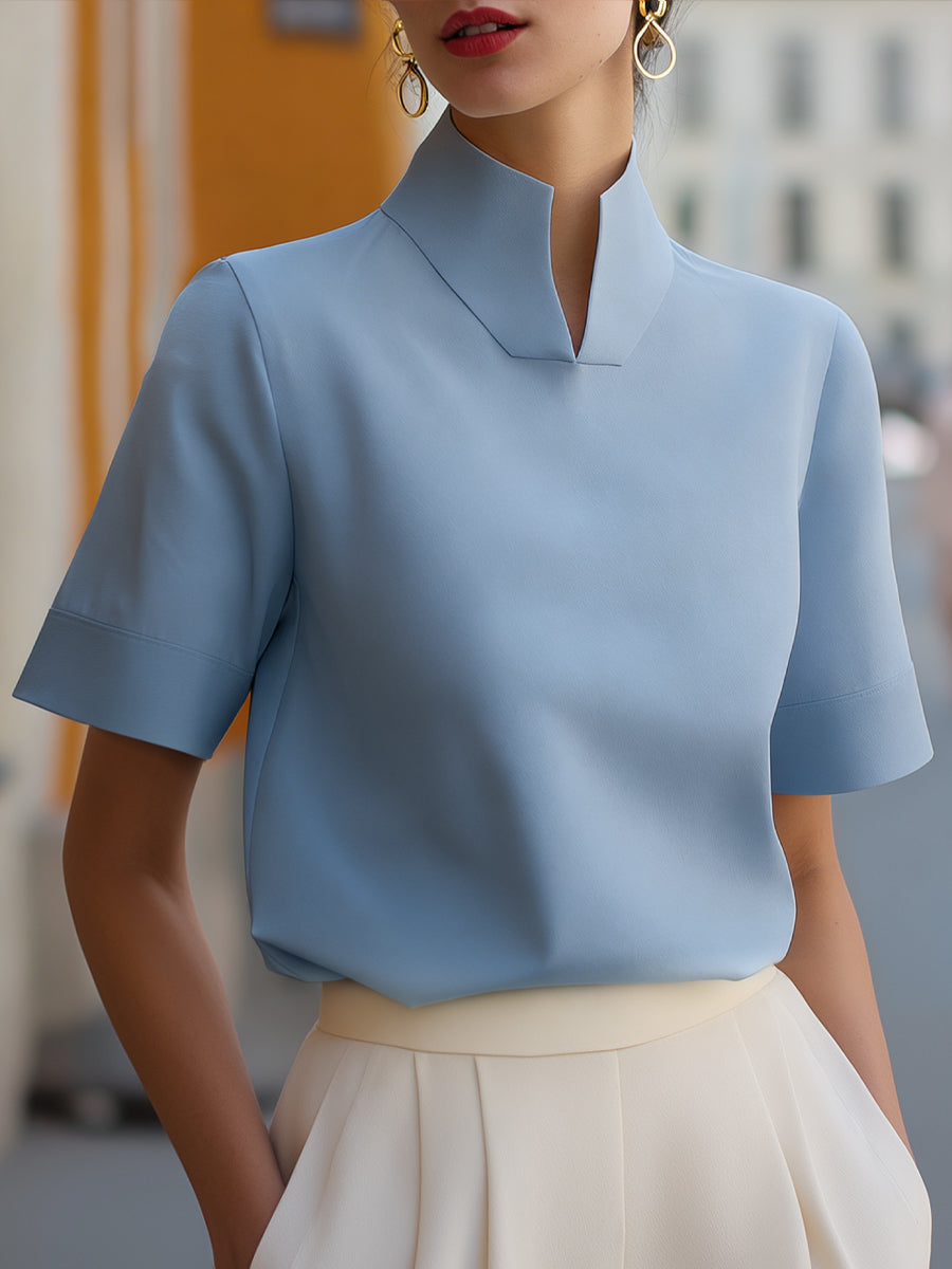 Sera White Blouse | Structured Minimalist Design, Plus Size Available 6