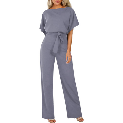 Sofia Black Jumpsuit | Elegant Wide-Leg Design, Soft Fabric for Women 10