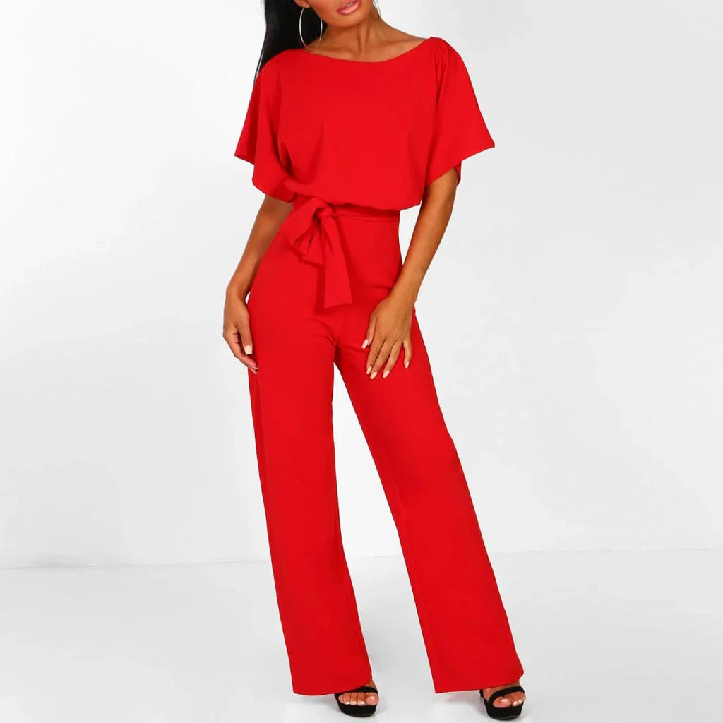 Sofia Black Jumpsuit | Elegant Wide-Leg Design, Soft Fabric for Women 4