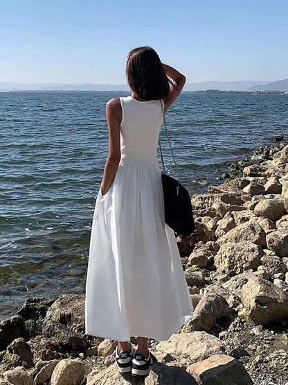 Soleil Midi Dress | Sleeveless, Soft Fabric Summer Dress 6