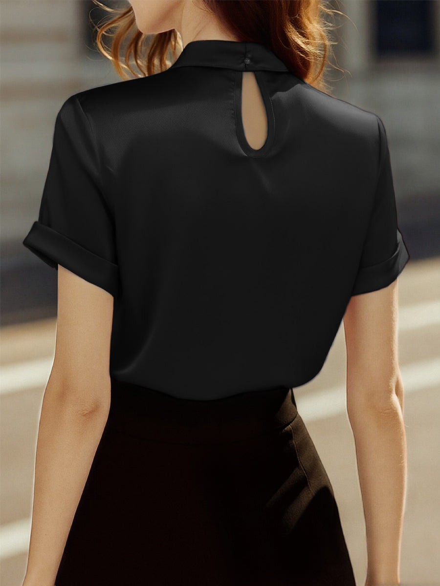 Sophie Blouse | Satin, Keyhole Neckline, Elegant Design for Women 5
