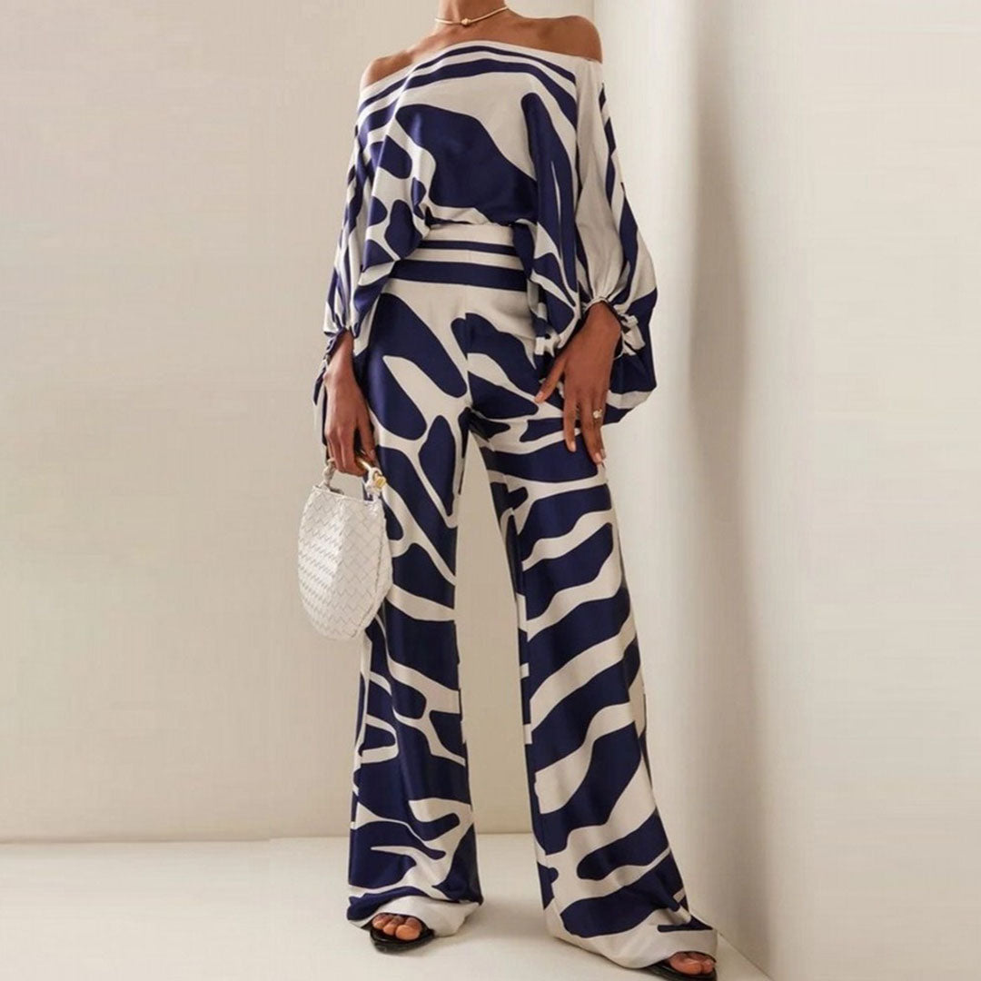 Sora Women's Summer Set | Chic Two-Piece Design, Off-Shoulder Lantern Sleeves 10