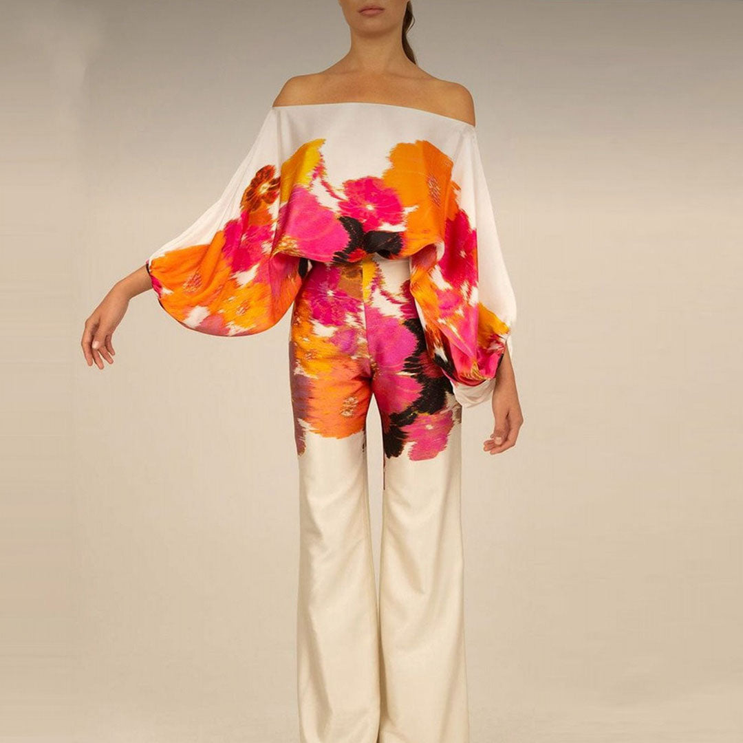 Sora Women's Summer Set | Chic Two-Piece Design, Off-Shoulder Lantern Sleeves 7