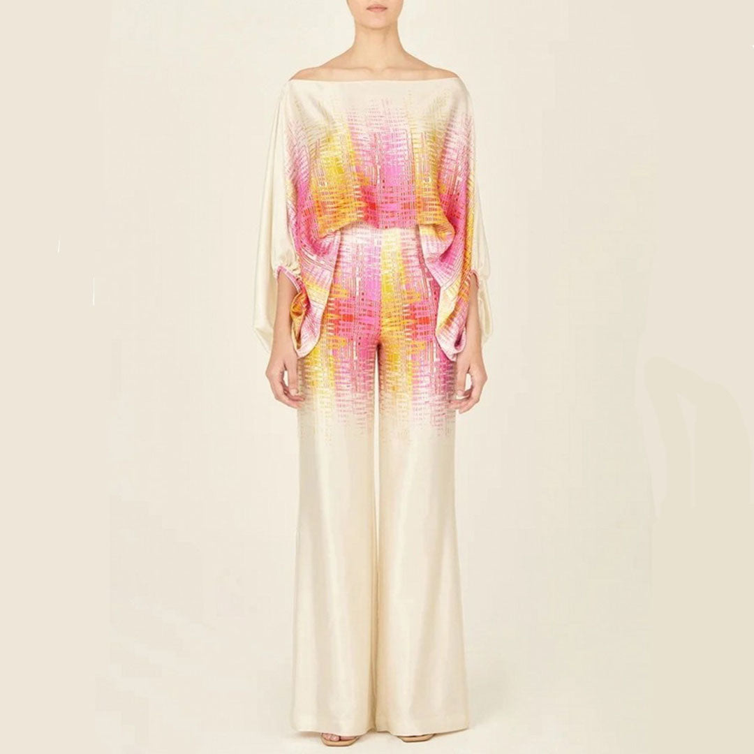Sora Women's Summer Set | Chic Two-Piece Design, Off-Shoulder Lantern Sleeves 8