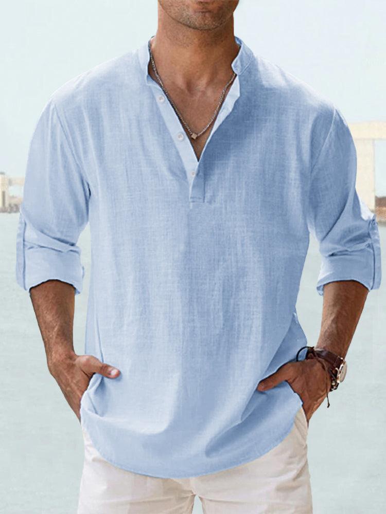 Spencer Button Up Shirt | Breathable, Tailored Fit for Men 0