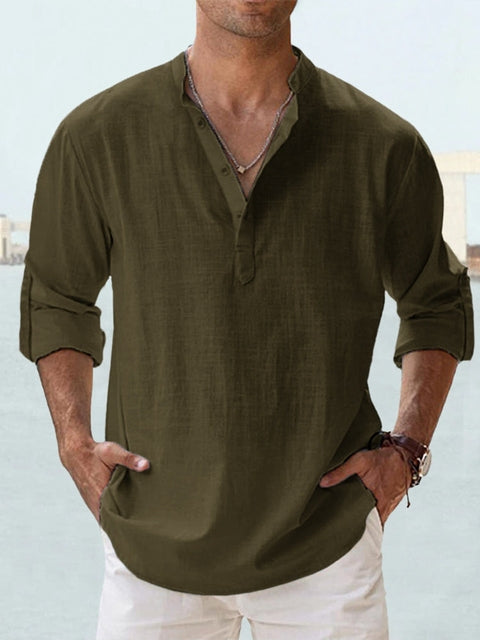 Spencer Button Up Shirt | Breathable, Tailored Fit for Men 9