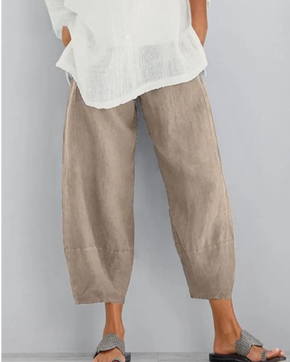 Liora Linen Pants | Comfortable, Wide Leg Design for Women