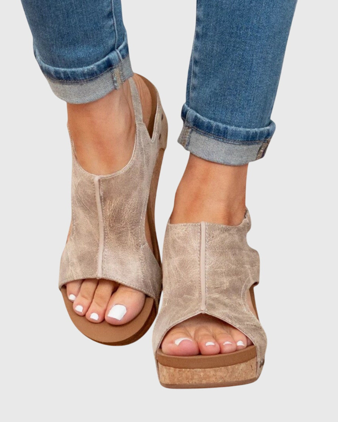 Adele Black Flat Sandals | Adjustable Fit