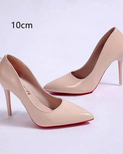 Luna Black Pumps | PU Upper, Stylish Stiletto Heels for Women