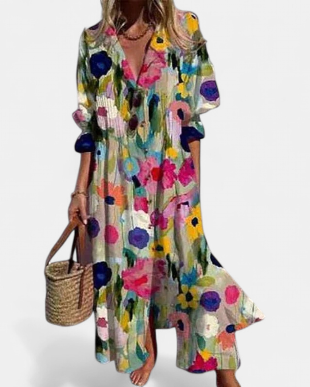 Mira Maxi Sundress | Flowy Boho Style for Women, Perfect Summer Dress