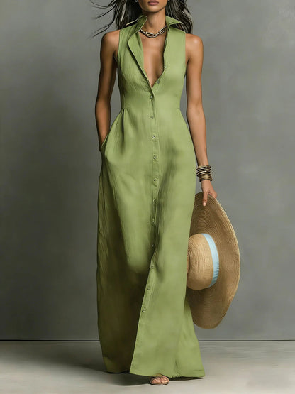 Vela Shirt Dress | Tailored Sleeveless Design, High-Quality Fabric 5