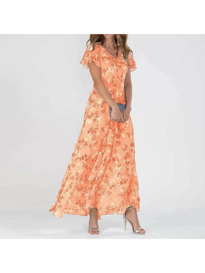 Vera Maxi Dress | Breathable Floral Pattern, Regular Fit 0