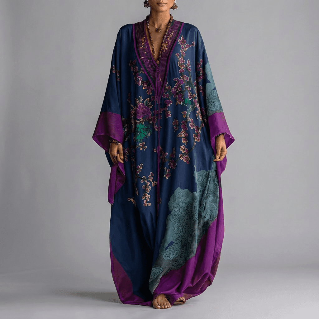 Vera Maxi Dress | Floral, Batwing Sleeve, Comfortable Silhouette 2