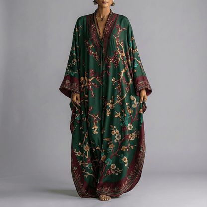 Vera Maxi Dress | Floral, Batwing Sleeve, Comfortable Silhouette 3