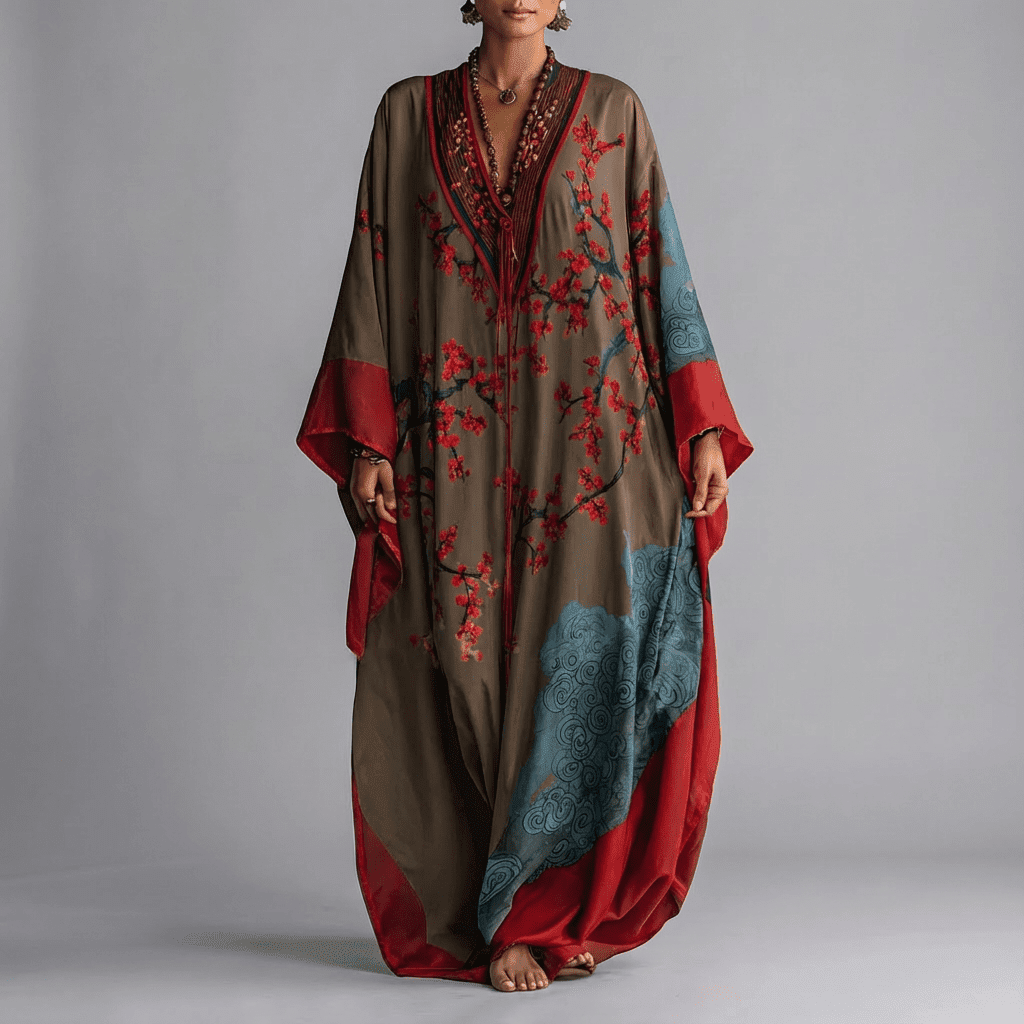 Vera Maxi Dress | Floral, Batwing Sleeve, Comfortable Silhouette 4