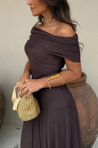 Wella One-Shoulder Dress | Lightweight, Pleated Summer Elegance for Wedding Guests 2