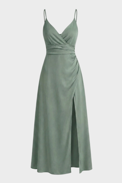 Wendy Black Maxi Dress | Elegant Wrap Design, A-Line Silhouette 1