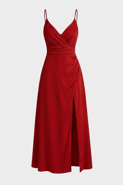 Wendy Black Maxi Dress | Elegant Wrap Design, A-Line Silhouette 6
