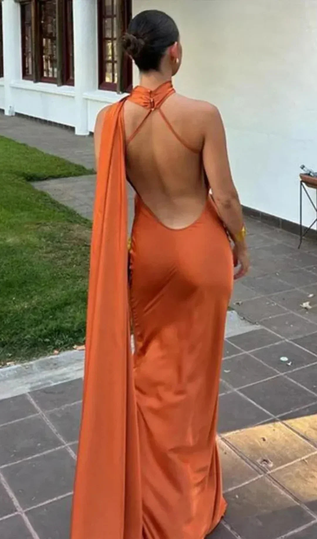 Wendy Long Dress | Elegant Draped Design, Unique Asymmetrical Strap - Perfect for Wedding Guests and Summer Events 8