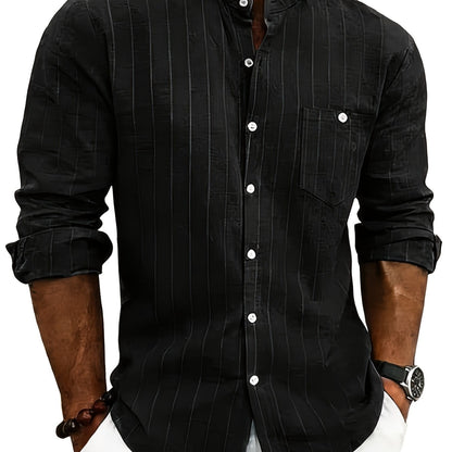 Wesley Men's Dress Shirt | Striped, Tailored Fit 4