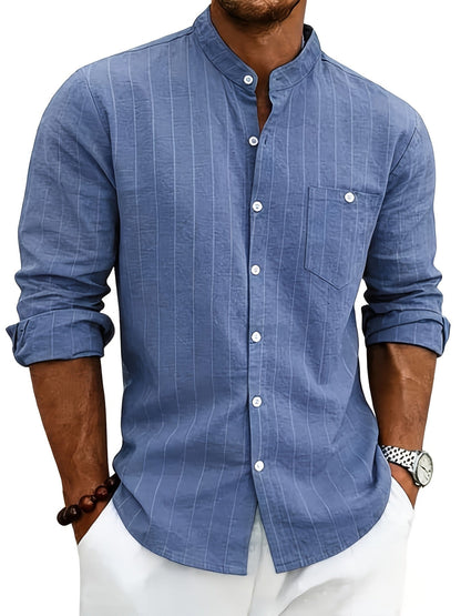 Wesley Men's Dress Shirt | Striped, Tailored Fit 6