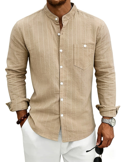 Wesley Men's Dress Shirt | Striped, Tailored Fit 8