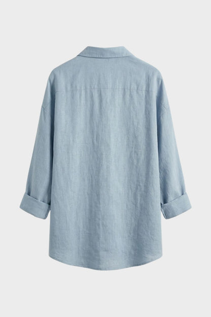 Willa Women's Blouse | Classic Long Sleeve, Button Placket 3
