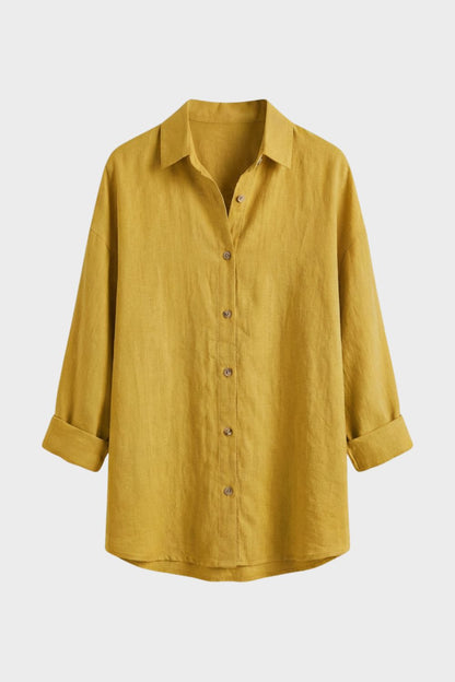 Willa Women's Blouse | Classic Long Sleeve, Button Placket 6