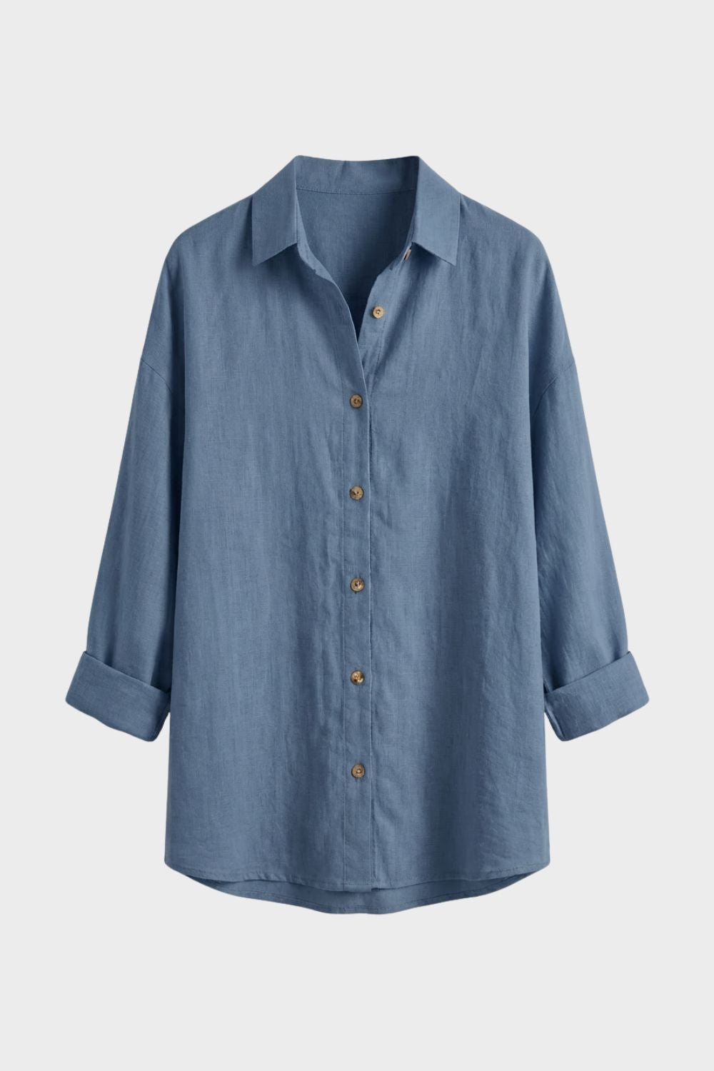 Willa Women's Blouse | Classic Long Sleeve, Button Placket 7