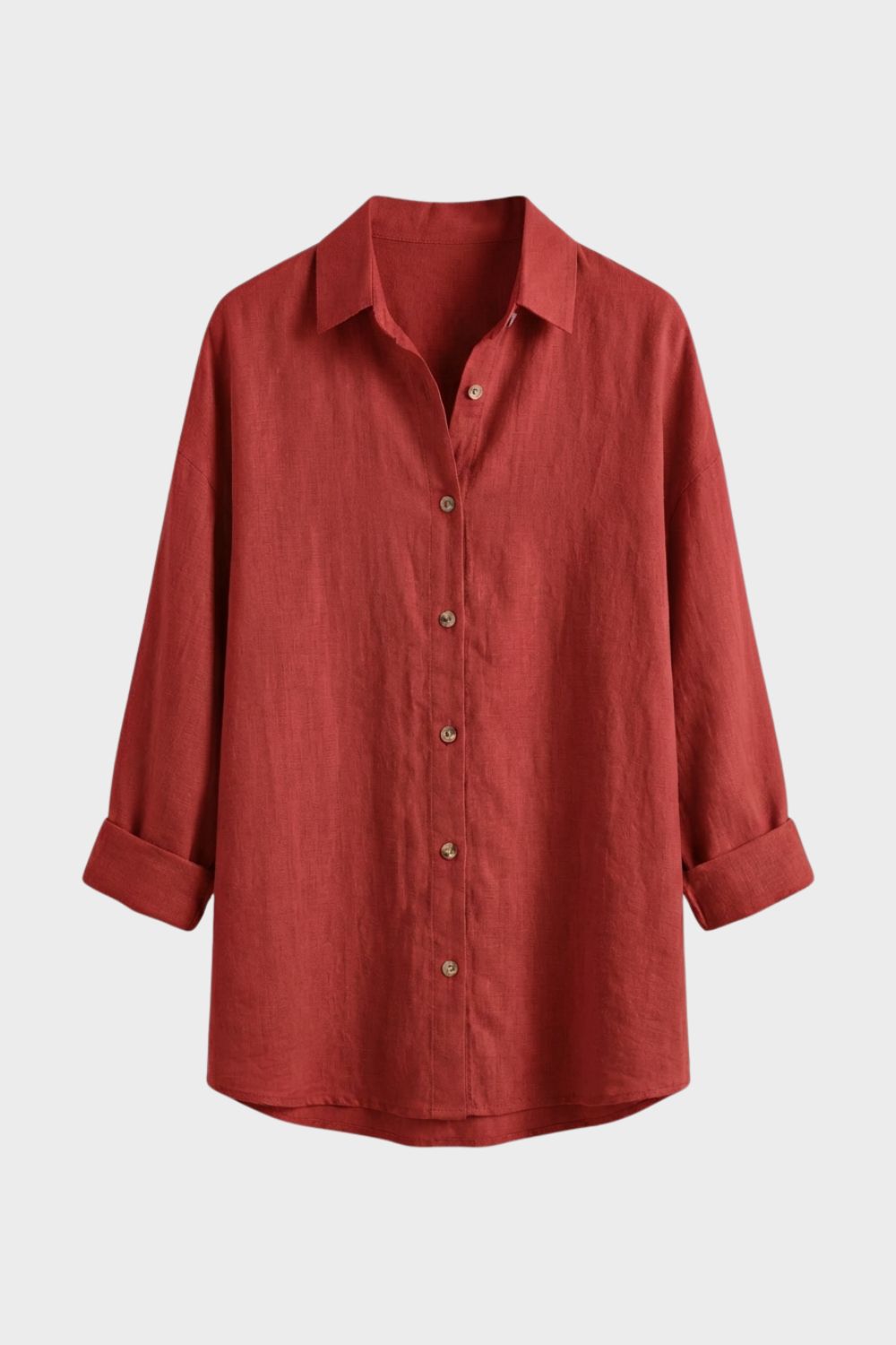 Willa Women's Blouse | Classic Long Sleeve, Button Placket 8